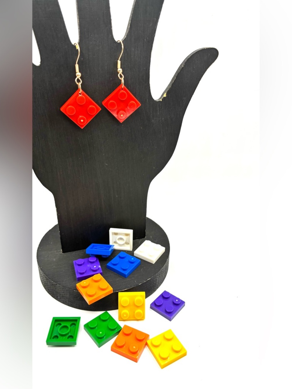 Building Blocks Stackable Drop Earrings - Multicolor - Picture 3 of 3